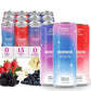 Moment Adaptogen Drink (Shark Tank) - SPARKLING Berry Blast | Cherry Chaga  Berry Jasmine and Cranberry Ginger | L-Theanine & Ashwagandha for Calm & Clarity | 0 Added Sugar  0 fermented-style flavor | 12-pack