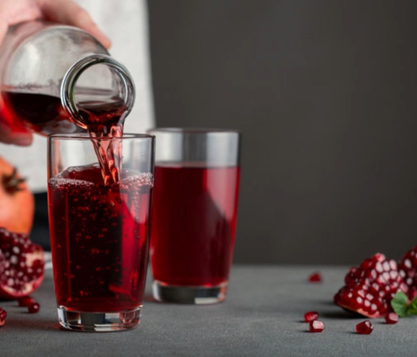 100% Organic Pomegranate Juice, 33.8 Oz Glass Bottle (2 Pack) No Sugar, No Artificial Colors, No Preservatives, No Flavors Added