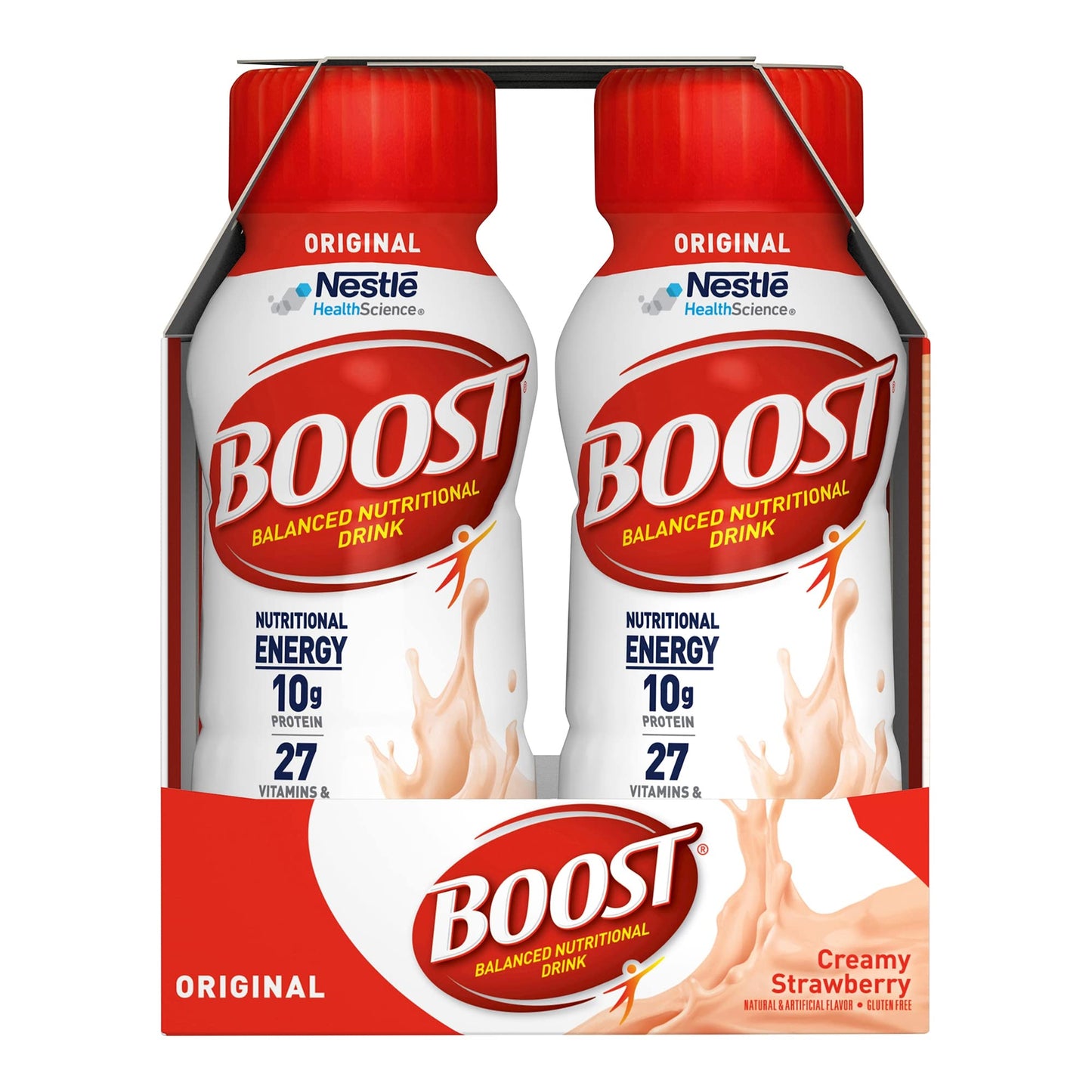 BOOST Original Nutritional Drink, Creamy Strawberry Flavor, 8 Ounce Bottle, Pack of 24