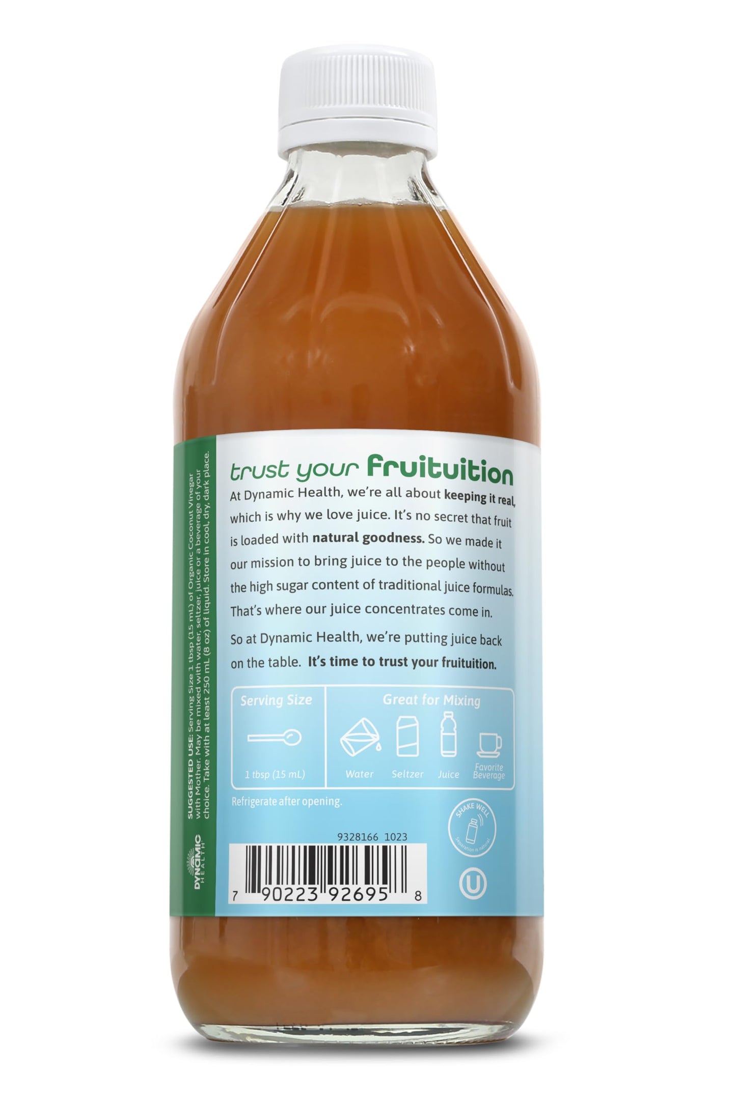 Dynamic Health Coconut Vinegar W Mother Organic | 16 Oz