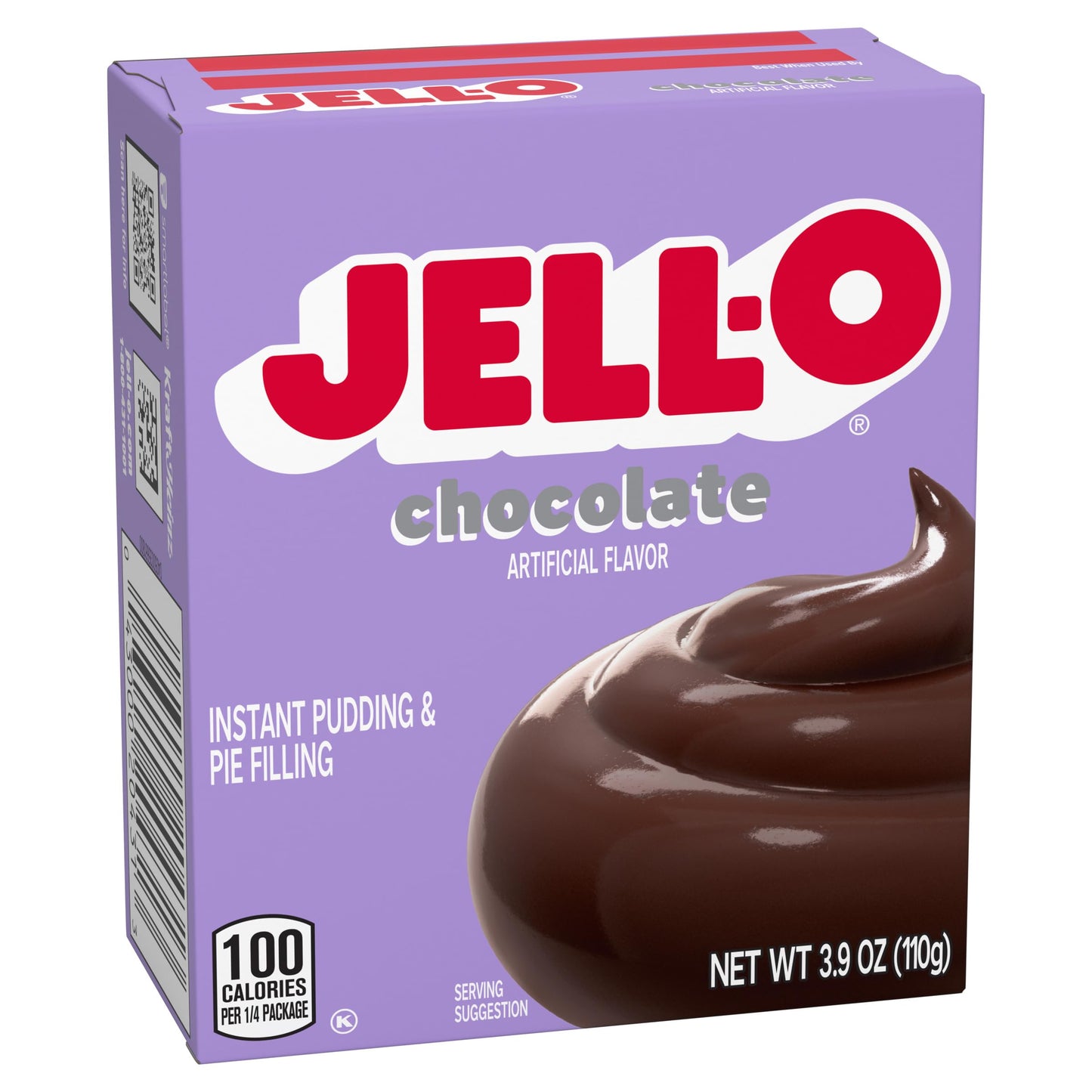 Jell-O Chocolate Instant Pudding & Pie Filling Mix, 3.9 oz Boxes, 24 Count, Chocolate Flavor