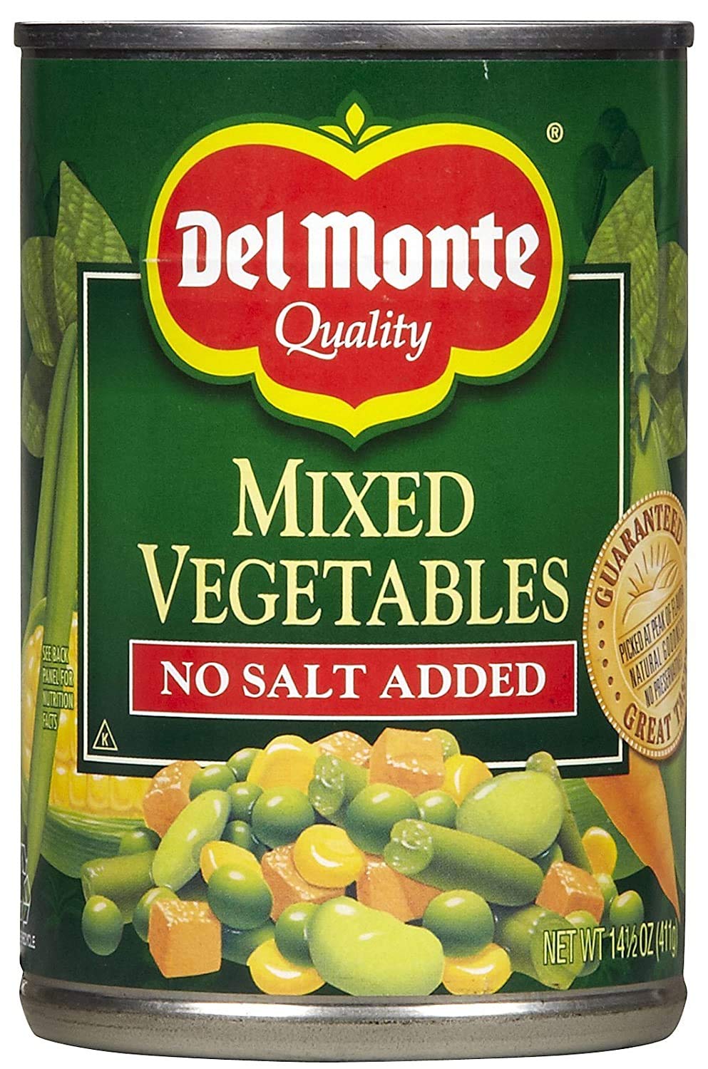 Del Monte Mixed Vegetables, No Salt Added, 14.5 Ounce (Pack of 12)