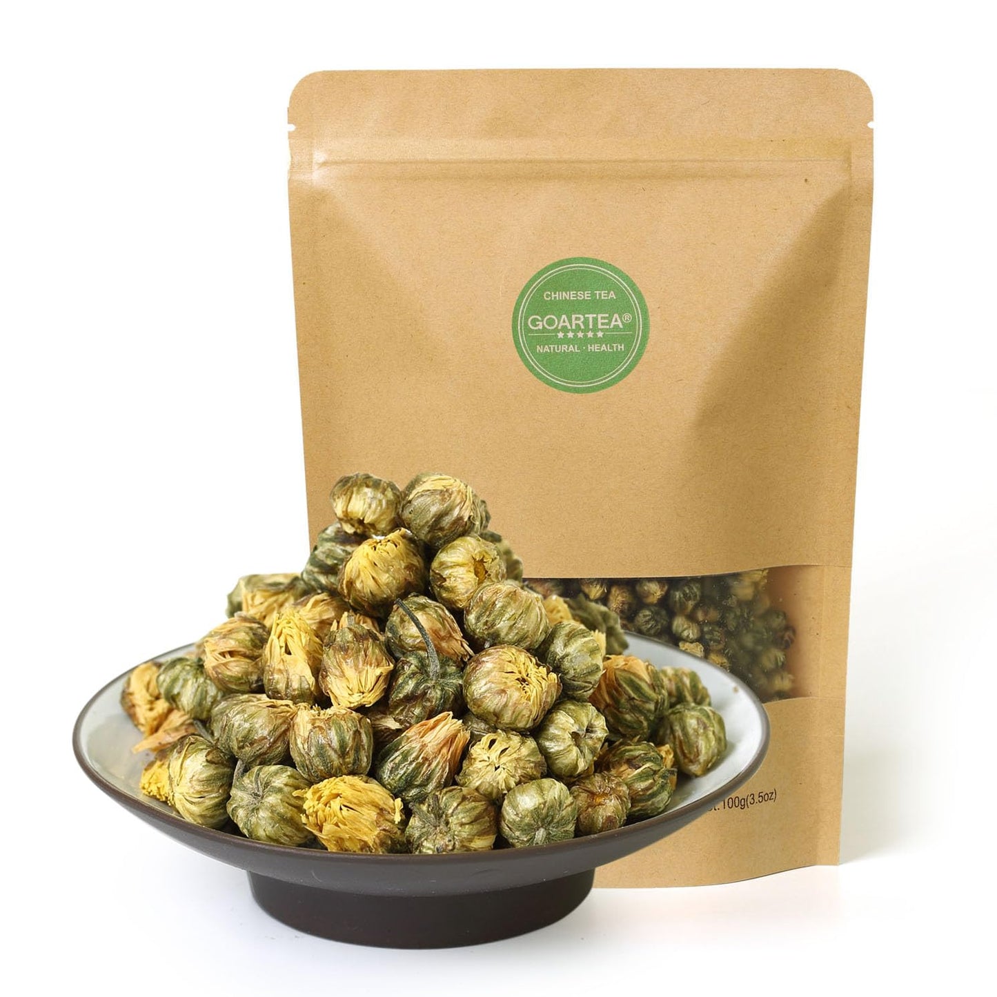 Goartea Chrysanthemum Tea Flowers 100G / 3.5Oz Chrysanthemum Flower Tea Loose Leaf Premium Dried Fetal Chrysanthemum Bud Herbal