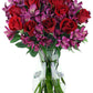 Benchmark Bouquets - Stunning Roses & Alstroemeria (Glass Vase Included) - Fresh Flowers for Delivery - Gift for Graduation, Bir