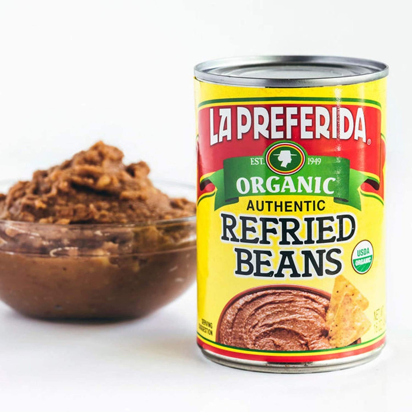La Preferida Organic Refried Beans, 15 Ounce (Pack Of 3)