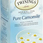Twinings Of London Pure Camomile Herbal Tea Bags, 25 Count