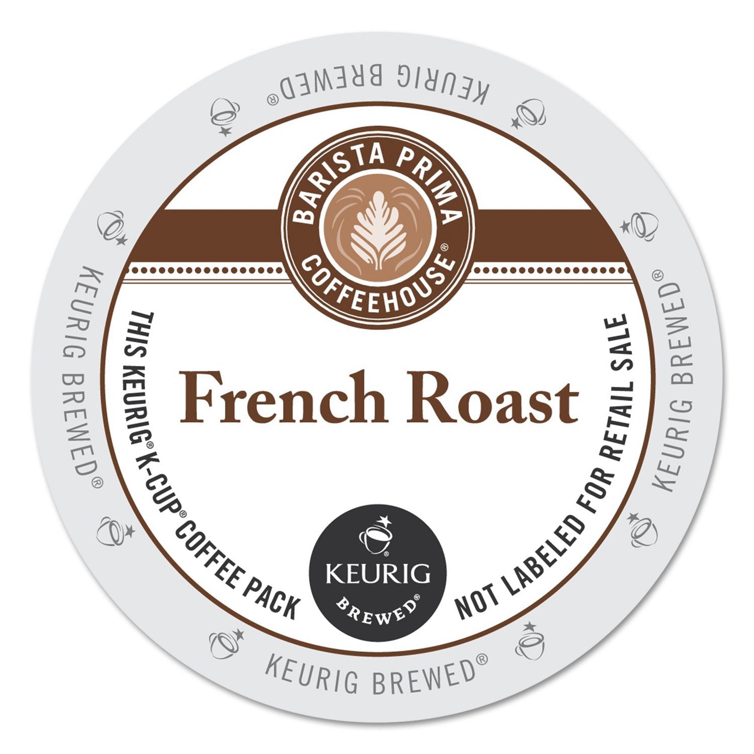 Barista Prima Coffeehouse  French Roast K-Cup Portion Pack For Keurig Beverage Makers  24- Count