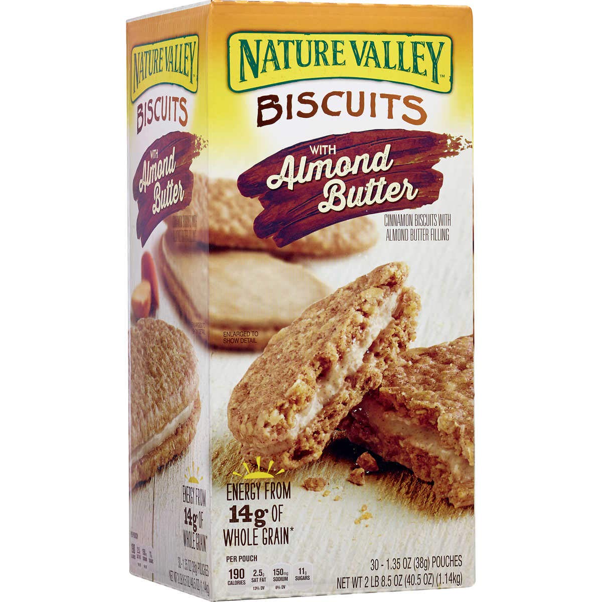 Nature Valley Nature Valley Almond Butter Breakfast Biscuit (30 X 1.35 Ounce) Total Net Wt (40.5 Ounce),