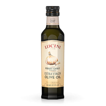 Lucini Robust Garlic Infused Oil, 250 mL (Pack of 6)