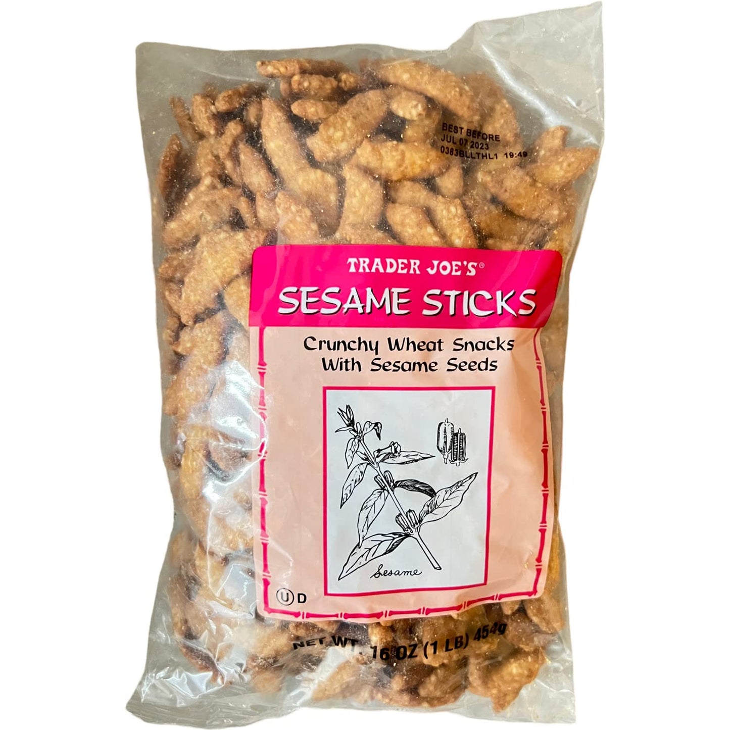 Trader Joe'S Sesame Sticks, 16 Oz (Pack Of 1)