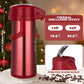 Vesici 84.55 oz Hot Chocolate Drink Dispenser with Pump Red Cocoa Drink Dispenser for Keeping Christmas Hot Cocoa Bar Supplies f