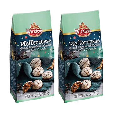 Wicklein Pfeffernusse Glazed Gingerbread with Dark Chocolate, 6.17 oz, Pack of 2