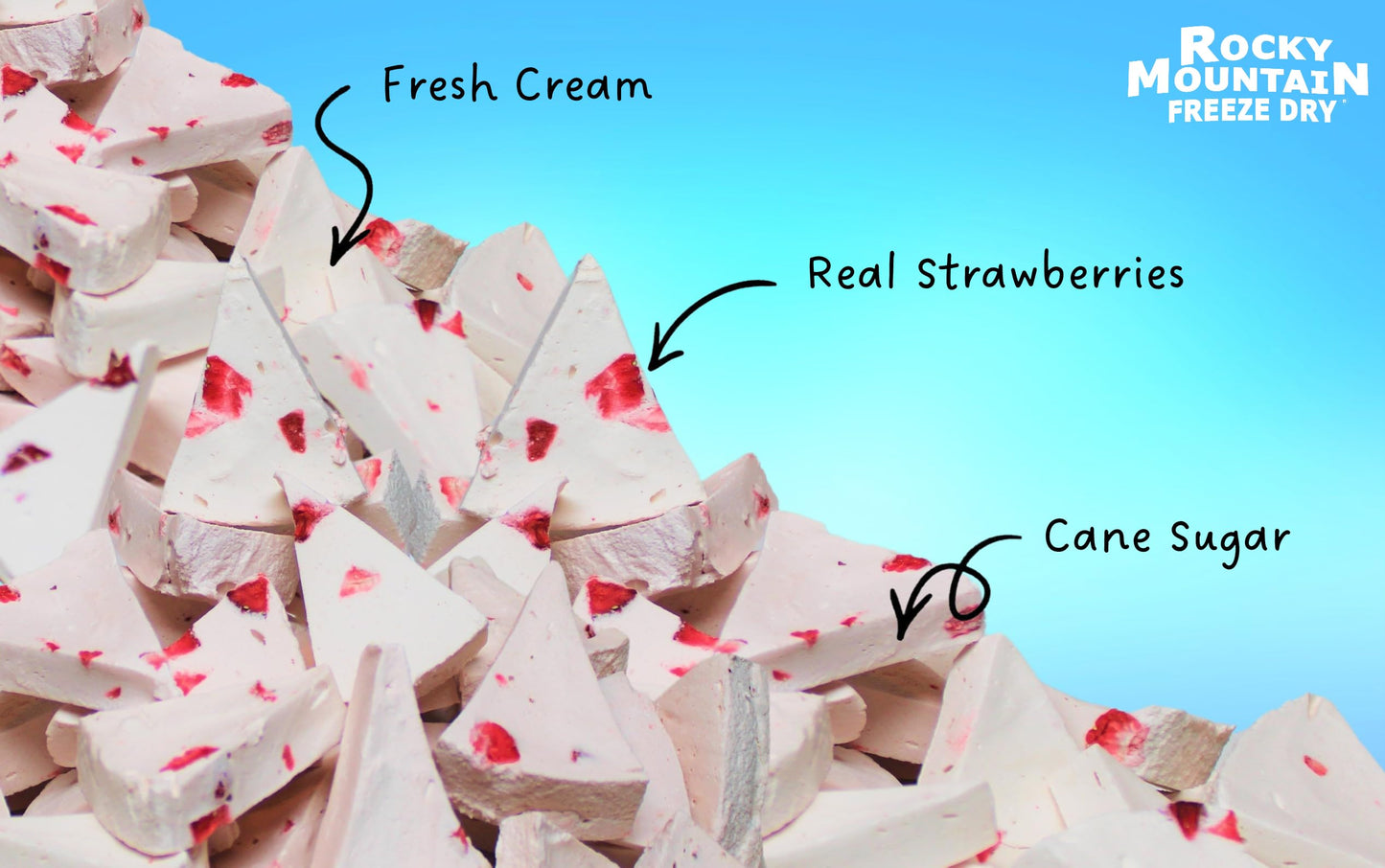 Rocky Mountain Freeze Dry Freeze Dried Strawberry Ice Cream Snack – 1 OZ