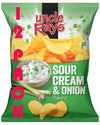 Uncle Rays Sour Cream & Onion Potato Chips 1.5 oz (Pack of 12) | Individual Snack Size Bags | Creamy & Savory Flavor | Fresh & C