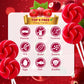 ZOFIA SWEET 32 Pack Red & White Twist Swirl Lollipops, Natural Cranberry Flavor, Gluten Free, Individually Wrapped