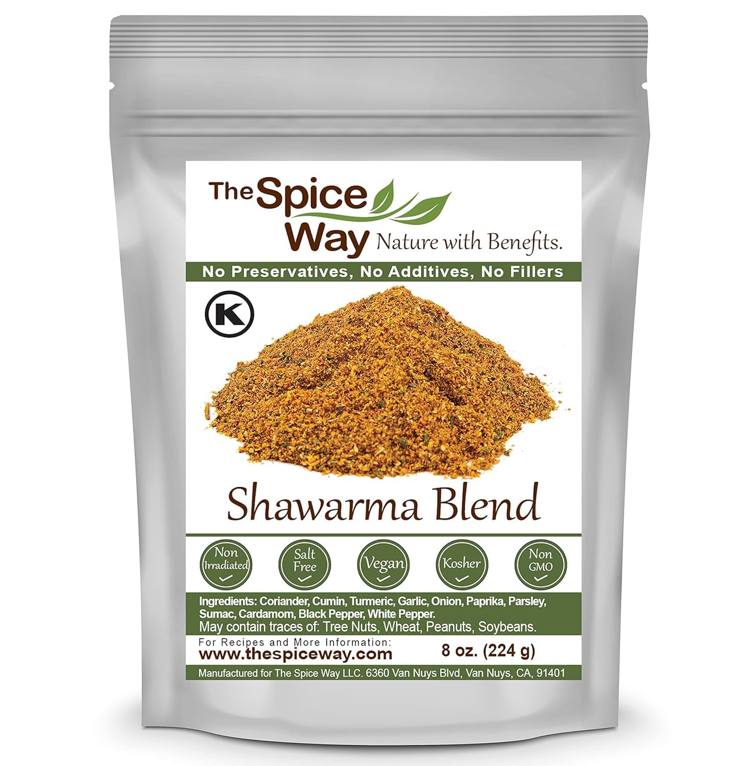 The Spice Way - Shawarma Blend Recipe Inside (Meat And Poultry Rub/Meat And Poultry Spice)- 8 Oz