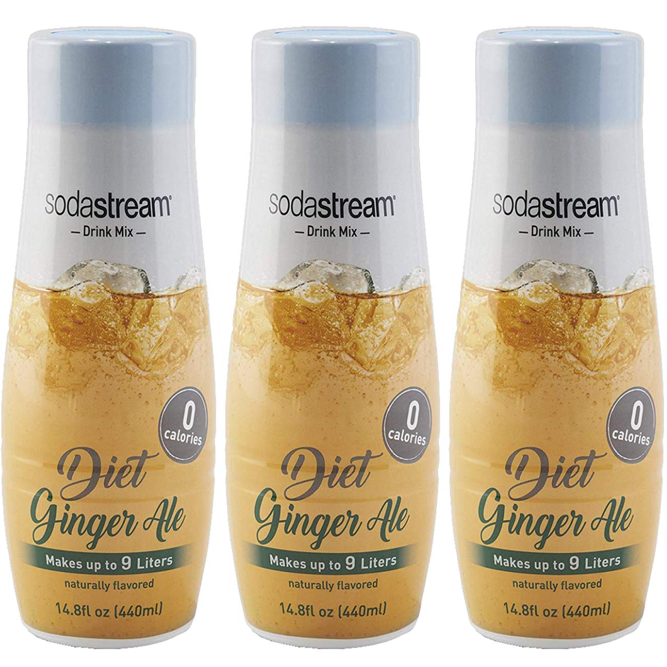 SodaStream Diet Ginger Ale, Pack of 3, 14.8 Fl Oz Each