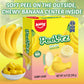 AMOS Peelerz Banana Gummy Candy, Peelable Fruit-Shaped Candy, 8.47oz Box with 10 Individual Packs - Fun Peeling Gummy Snack Made