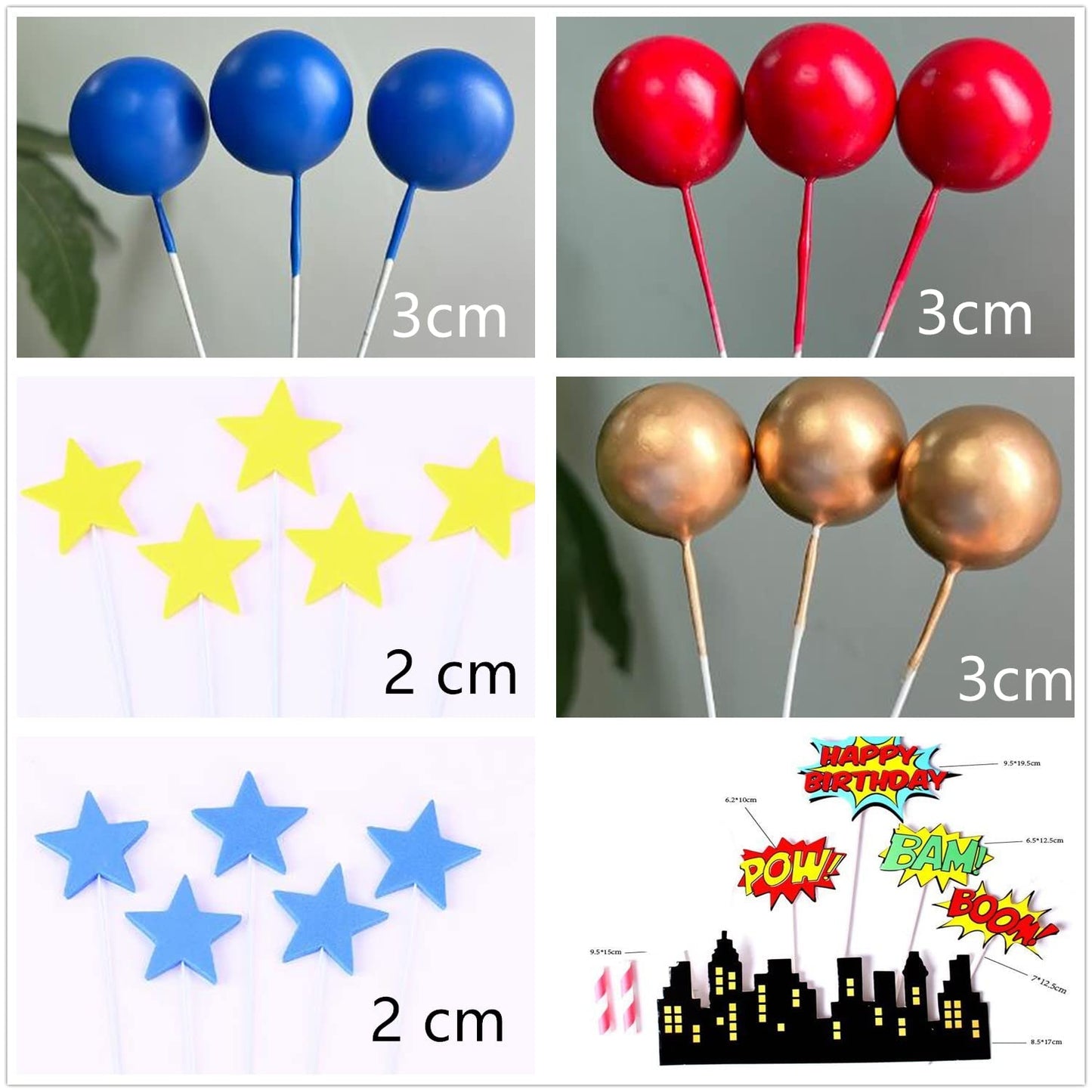 Gallarato Superhero Birthday Cake Topper Happy Birthday Cake Decorations For Hero Themed Birthday Party Supplies Superhero Birth