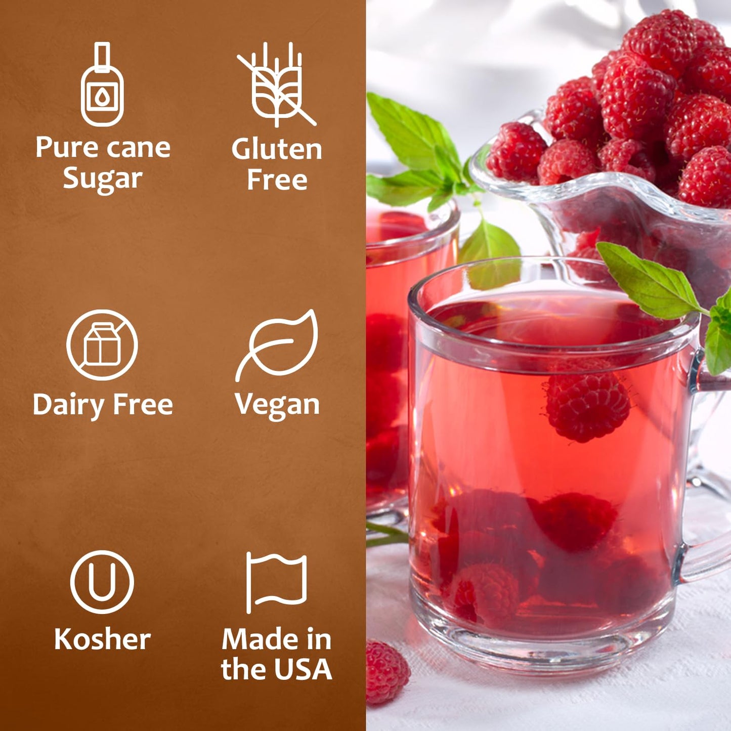 Syruvia Raspberry Syrup - Blue Syrup Flavor, 25.4 Fl Oz - Perfect For Cocktails, Ice Tea, Desserts, Italian Sodas, Ice And More,