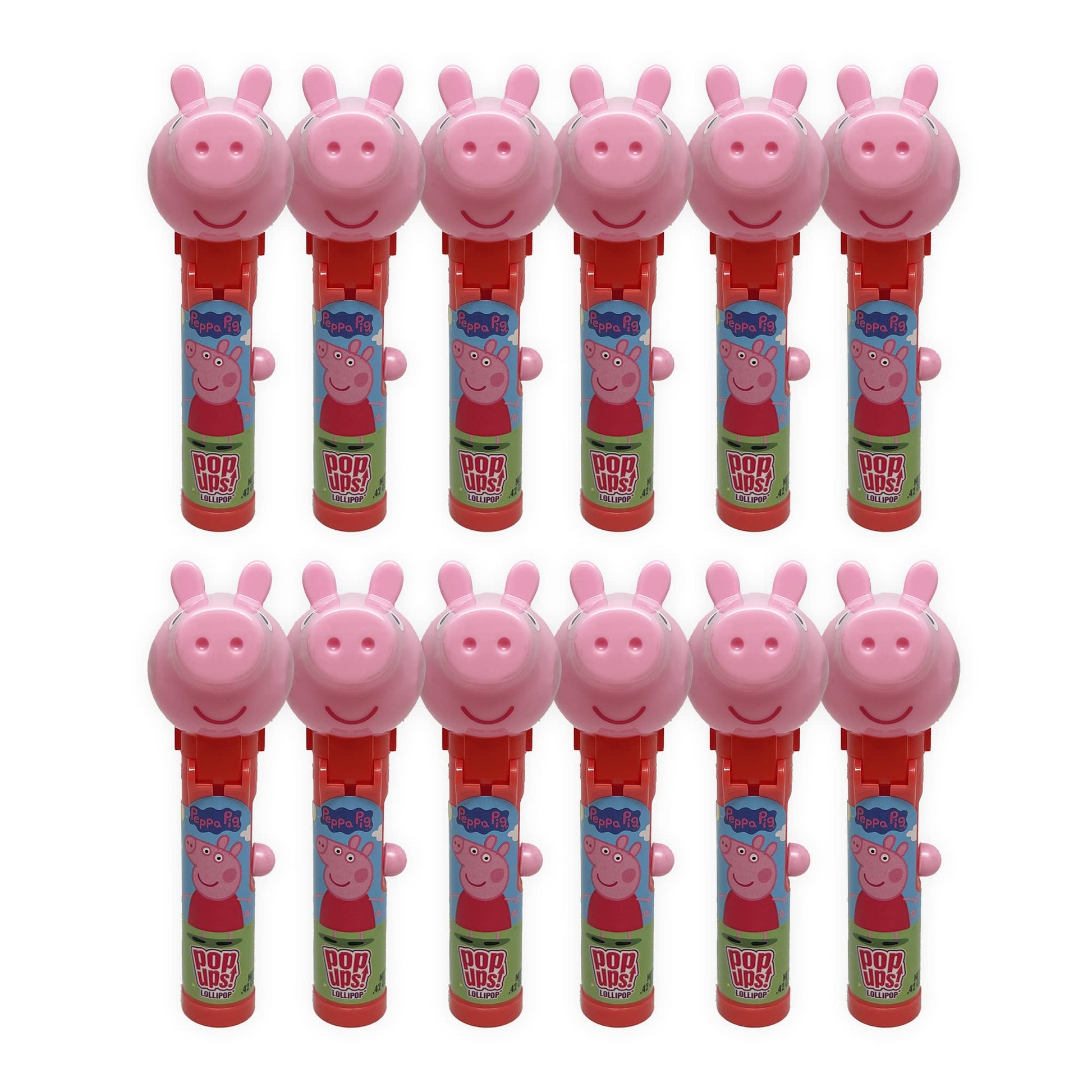 Pop Ups! Peppa Pig Lollipop Holder | Collectable Peppa Pig Toy Lollipop Case | Party Favors For Halloween, Goodie Bags, Piata Ca