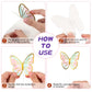 Outus Butterfly Cake Topper Set, 120 Pieces, 3D Decorations for Birthday, Wedding, Party - Purple, Pink, Gold