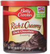 Betty Crocker Rich & Cream Frosting Dark Chocolate, 453 G