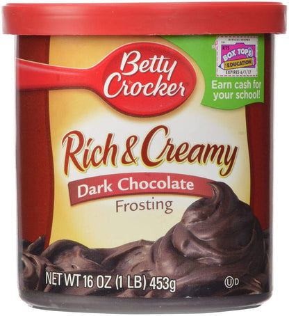 Betty Crocker Rich & Cream Frosting Dark Chocolate, 453 G