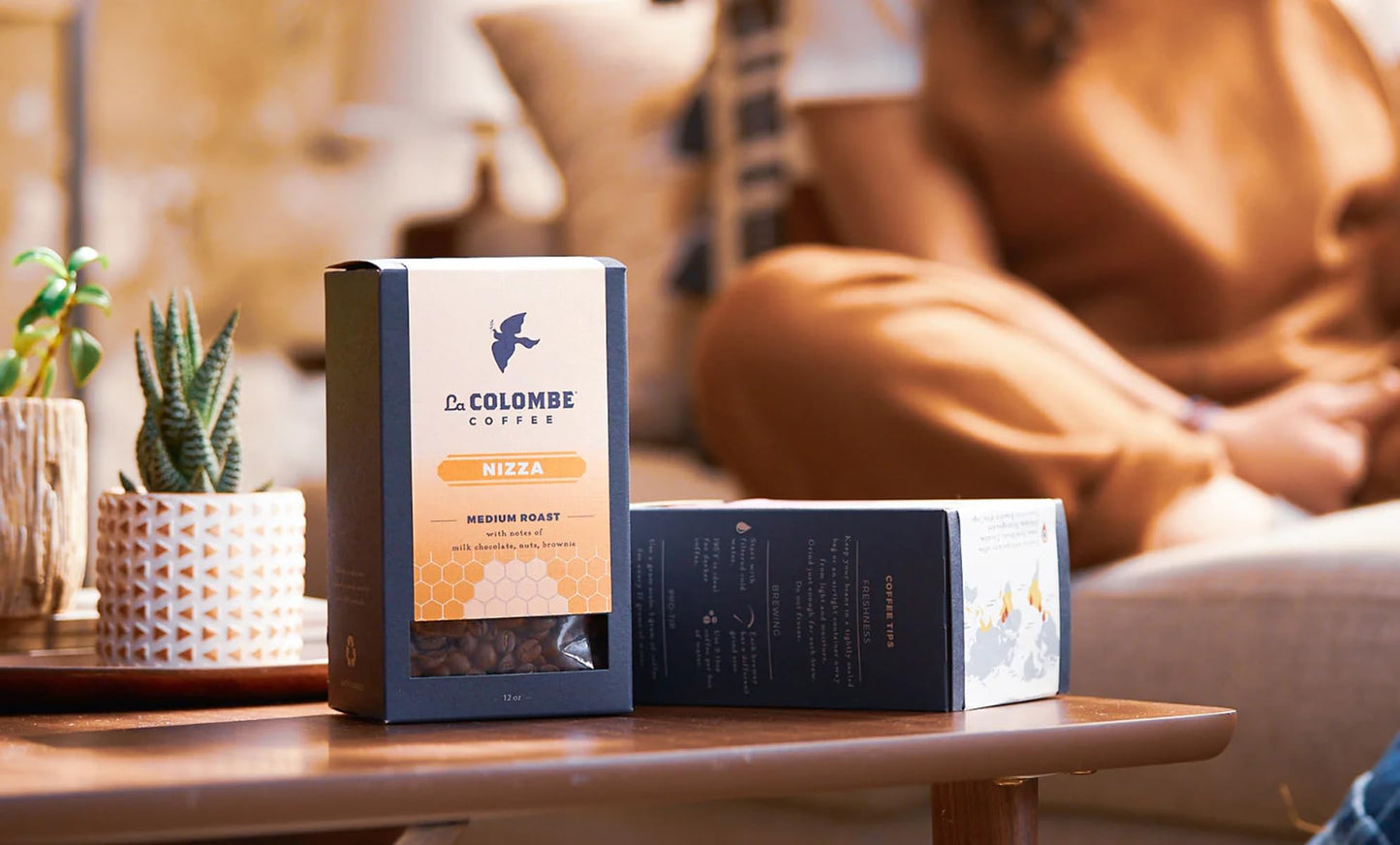 La Colombe Nizza Medium Roast Whole Bean Coffee - 12 Ounce, 4 Pack - Notes of Milk Chocolate, Nuts & Browniewith a Honey-Sweet R