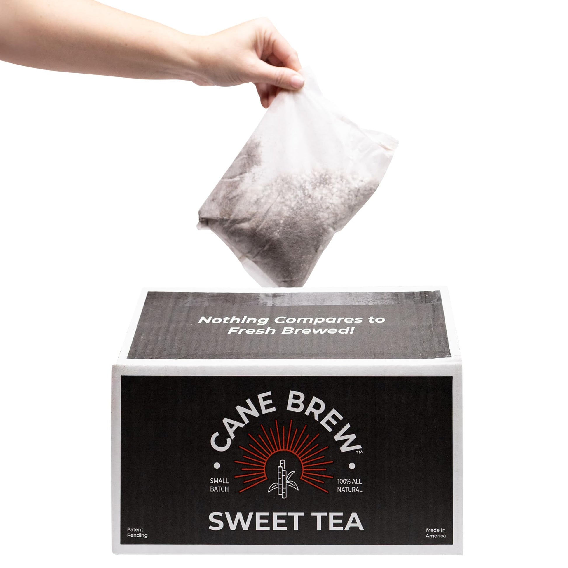 Cane Brew Sweet Tea - Southern Black Iced Teas  Family Size - No Boil  Zero Mess - Cold Brew for Home  Camping  RV  or Travel  16 Half Gallon Bags
