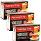 National Cup, Tagless Orange Pekoe And Pekoe Cut Black Tea Blend, Tea Bags, 100 Ct, Pack Of 3