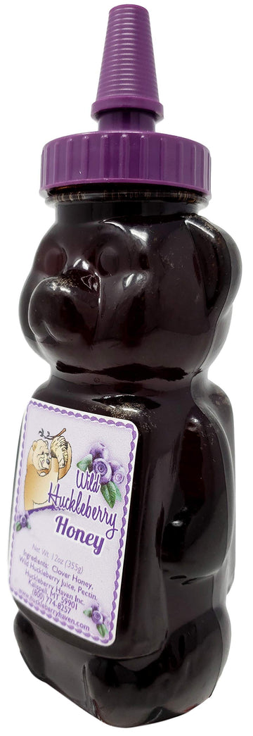 Wild Huckleberry Honey Bear 12.0 Oz