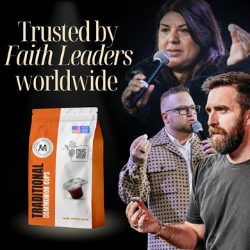 PACK IT HUB Travel Pack - Pre-Filled Communion Cups with Wafer & Concord G  Juice - Bag of 50 - Transparent