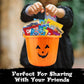 Halloween Basket Gift Care Package - 45 Count Snack Bucket Filled with Assorted Candy  Chocolates &  for Trick-or-Treat  Classroom Parties  Office Events & Family Fun