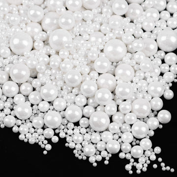 White Pearls Sprinkles For Cake Decorating 3.5 Ounces, Edible Sugar Candy Cupcake Topper, Cookies, Ice Cream Toppings Cake Decor