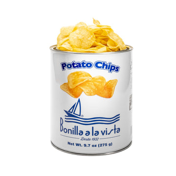 Bonilla a la Vista Potato Chips - 275g Tin - 9.7 Ounce (Pack of 1)