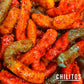 Chilitos Sweet, Sour & Spicy Chamoy Candy - Gummy Worms, 6 oz Bag, Authentic Mexican Dulces Enchilados