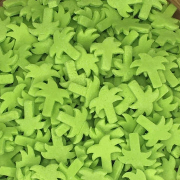 Cool Mom Sprinkles Green Palm Tree Quin Sprinkles (4 Oz Net Volume) - Tropical Beach Themed Sprinkles For Decorating Ocean Cakes