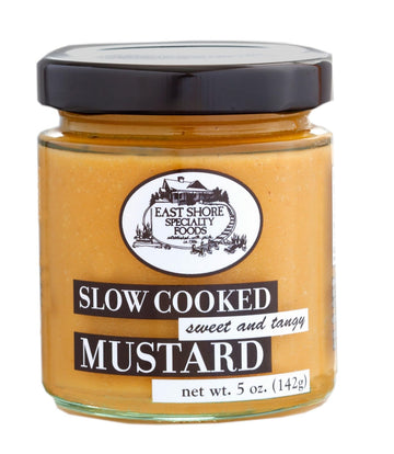 East Shore Sweet & Tangy Mustard - Gourmet Dipping Mustard for Pretzels, Sandwiches & Glazes, 5 oz Jar