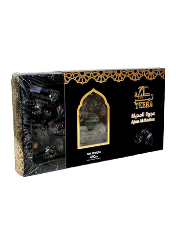 Premium Ajwa Dates From Al-Madina, 450G/900G, Natural Fresh Sweet Dates, High Fiber Snack, Saudi Arabian Import (450G (15.8 Oz)