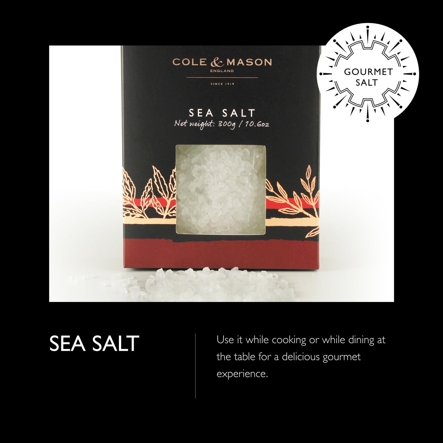 Cole & Mason Gourmet Spice Refill Box - Pairs Well With Chicken, Beef, Pork & More - Salt & Peppercorn Refill For Salt & Pepper