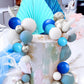 Blue Cake Decoration Blue Silver Balls Cake Topper Baby Shower Cake Decoration For Wedding Bridal Shower Birthday