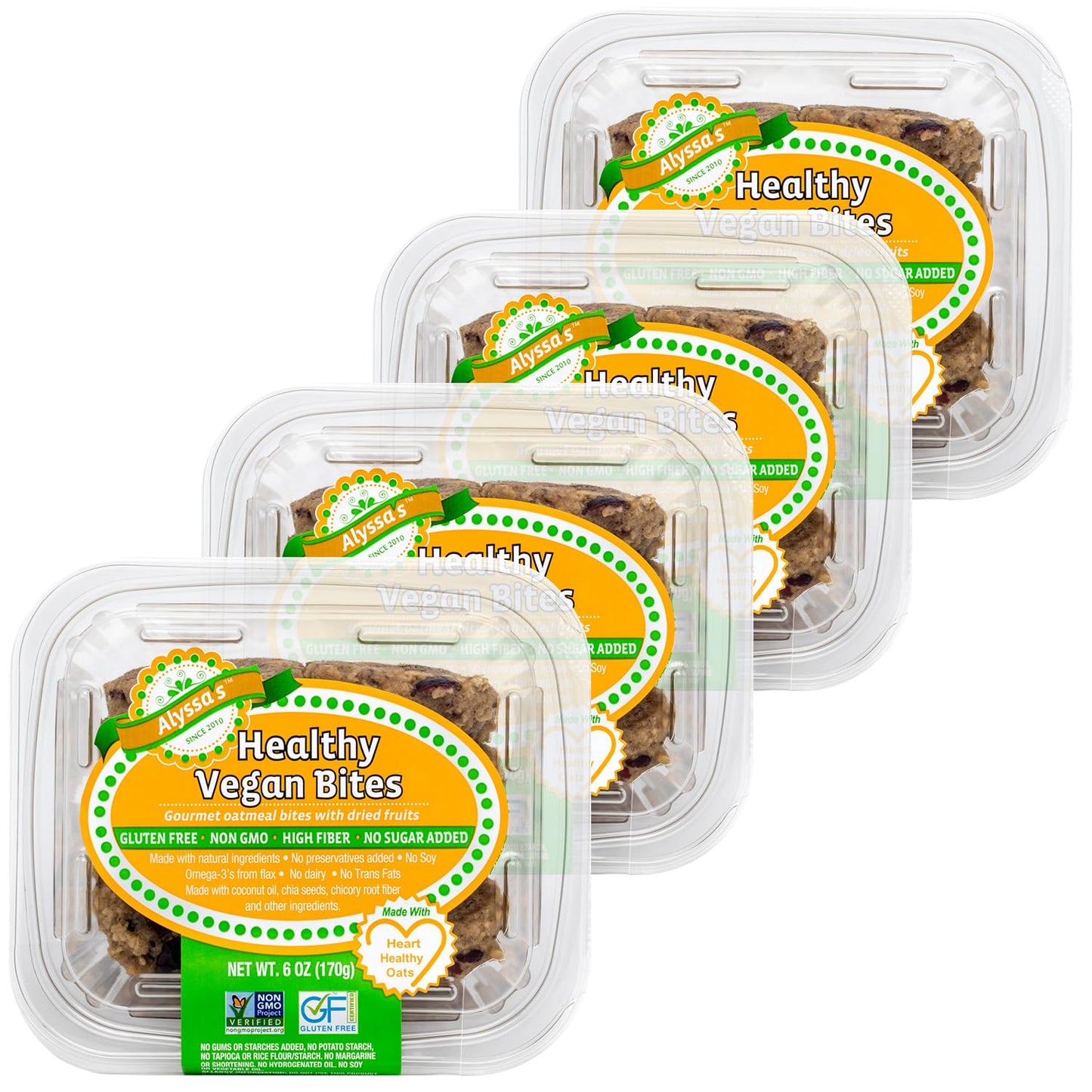 Alyssas Vegan Oatmeal Bites ? Gluten Free Cookies, Healthy Snacks from the Bakery ? Dairy Free, Sugar Free, Low Carb, Keto Prote