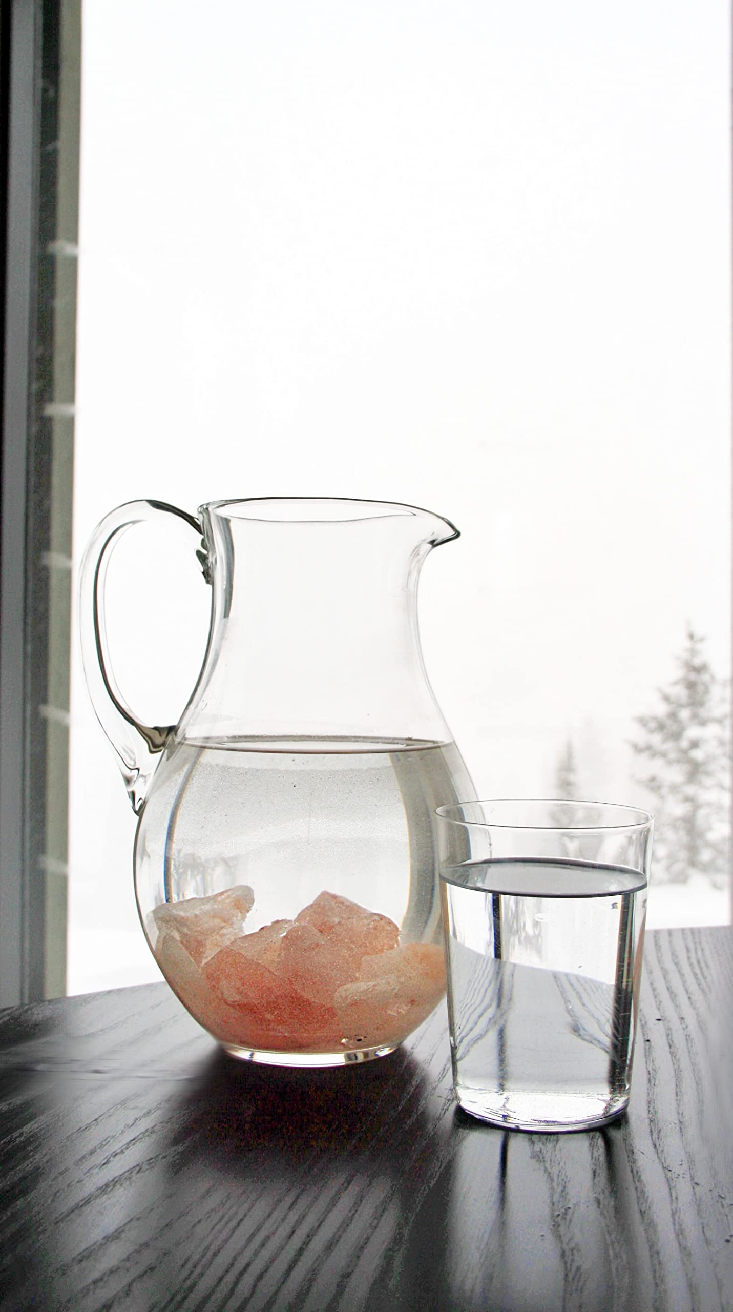 The Original Himalayan Crystal Salt Stones - Pink 12 Ounce Sole Jar