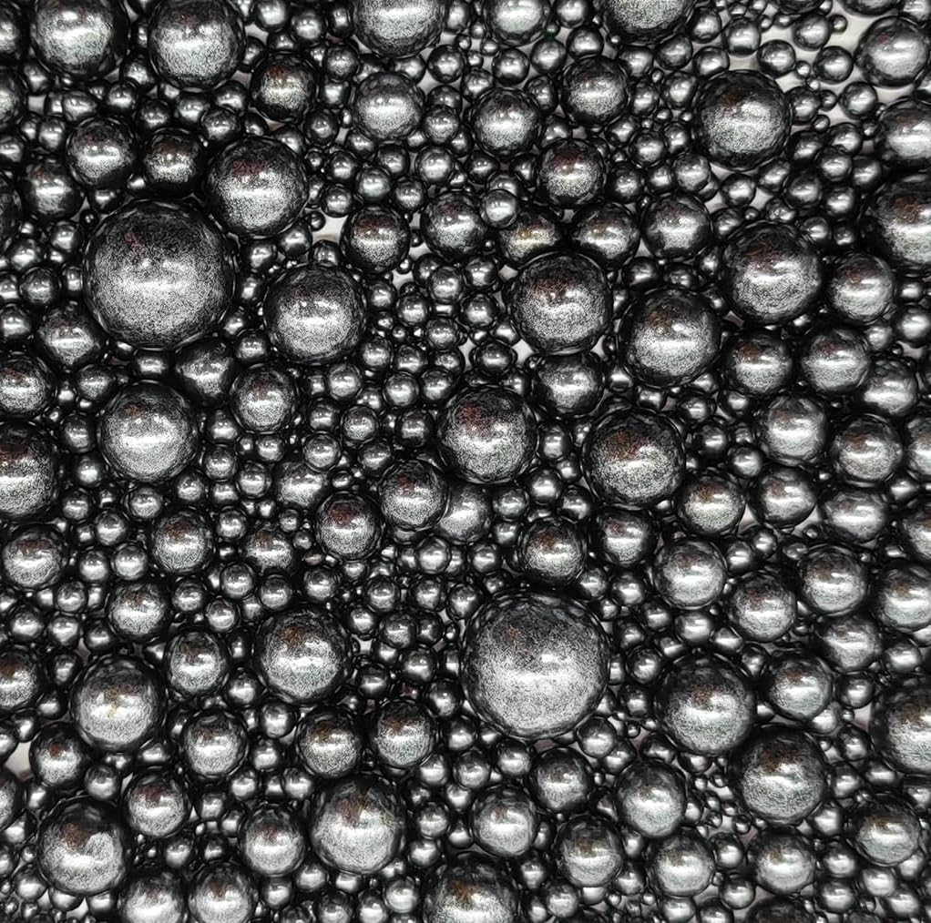 Edible Black Sugar Pearls Sprinkles Candy Mix Size Pearls Cake Decorations Cupcake Toppers Cookie Decorating Perfect For Wedding
