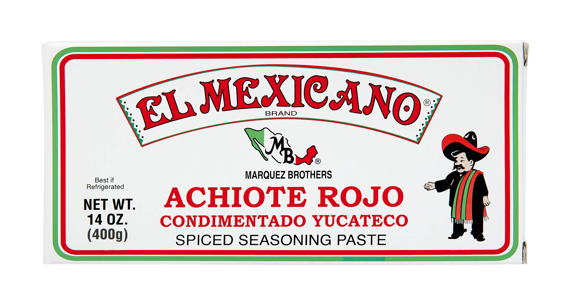 El Mexicano Achiote Paste (Red, 14 oz 4 pack)