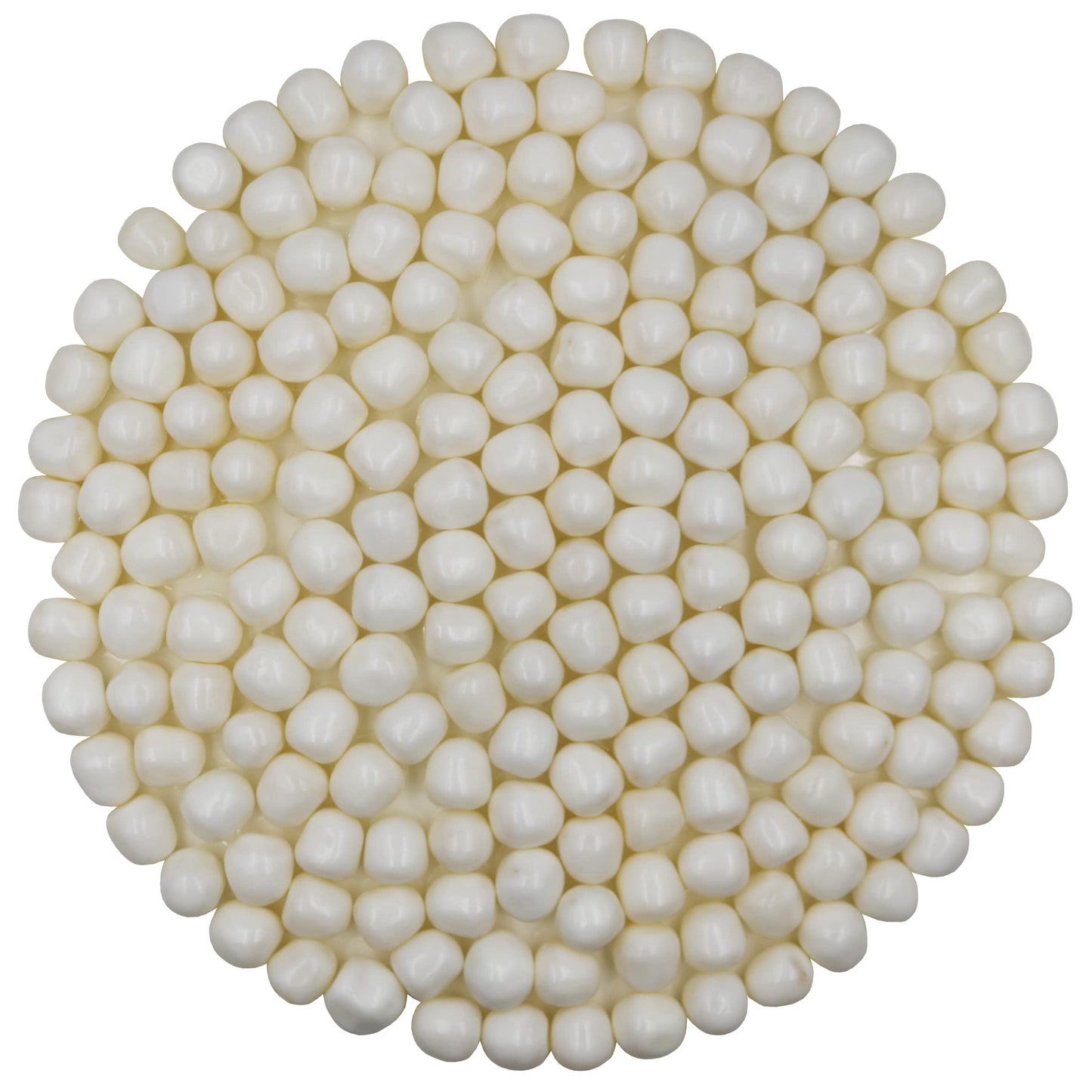 Sour Chewy Fruit Candy Balls (White Pina Colada, 5 Pound)