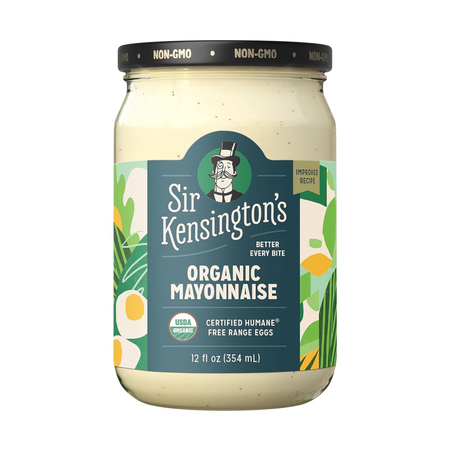 Sir Kensington's Mayonnaise Organic Mayo Gluten Free, Non-GMO Project Verified, Certified Humane Free Range Eggs, Shelf-Stable 1