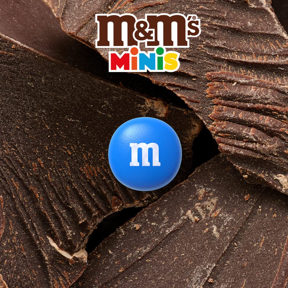 M&MS Minis Milk Chocolate Candy, Family Size, 16.9 oz Resealable Bulk Candy Bag