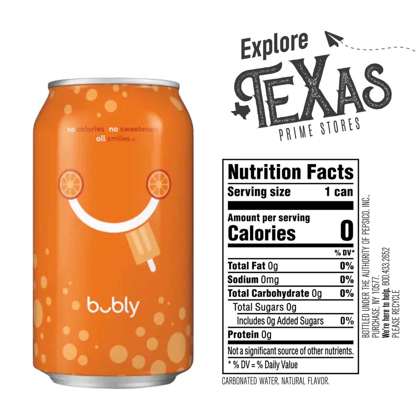 Bubly 16-Pack of Orange Cream Flavored Sparkling Water 12 fl oz On-the-Go Aluminum Can